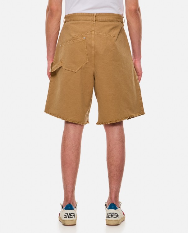 Shop Jw Anderson Twisted Workwear Shorts In Brown