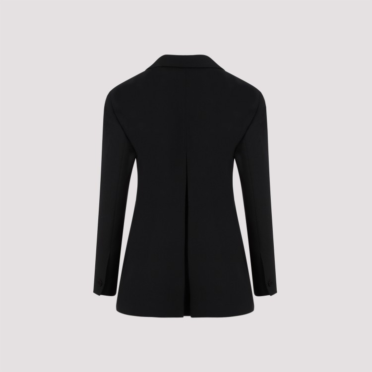 Shop Givenchy Buttoned Black Virgin Wool Jacket