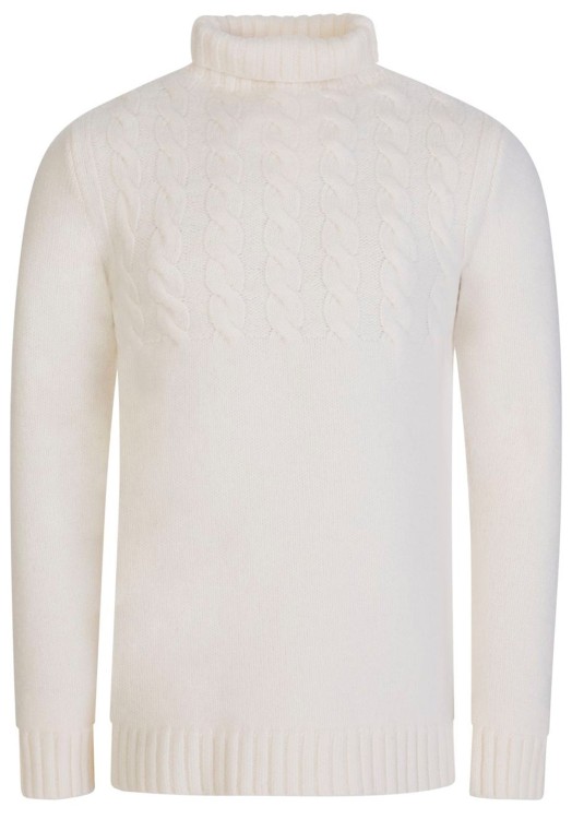 Shop Maison Margiela White Wool Sweater