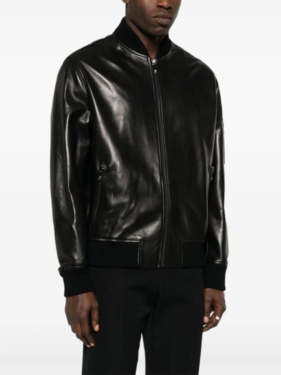 Shop Versace Black Bomber Jacket