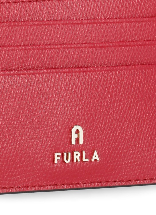 Shop Furla Camelia Holder Card In Red