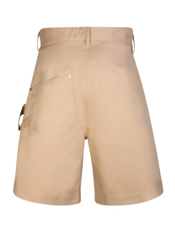 Shop Jw Anderson Beige Twisted Shorts In Neutrals