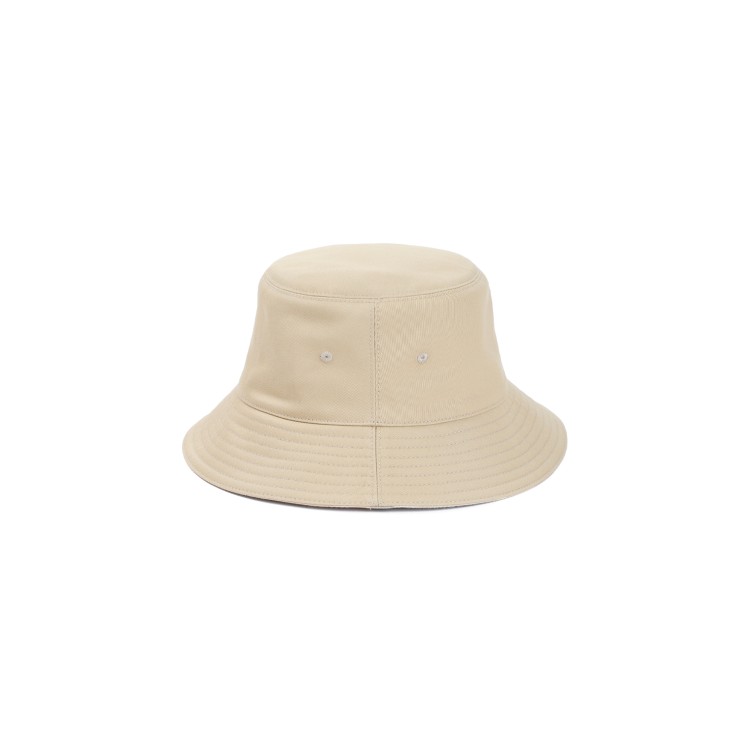 Shop Burberry Flax Beige Bucket Hat In Neutrals