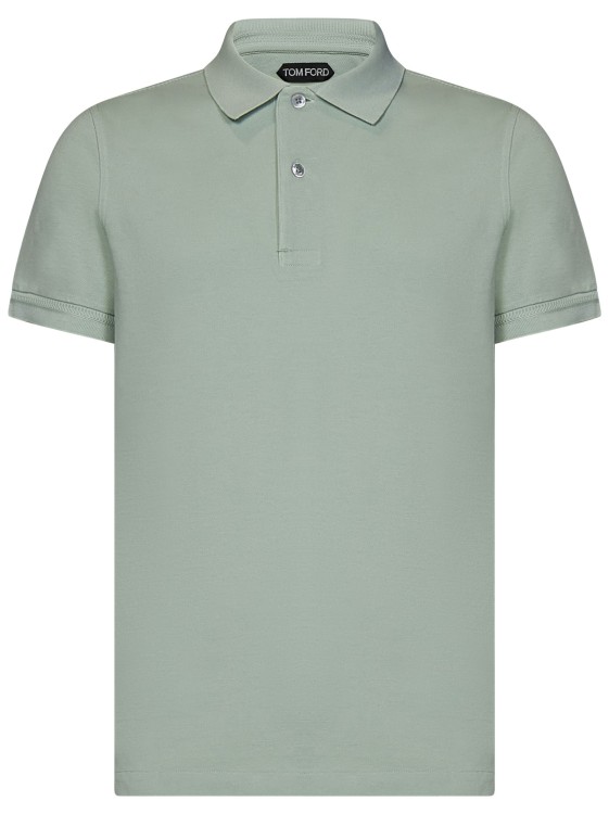 Shop Tom Ford Short-sleeved Tennis Polo Shirt In Green