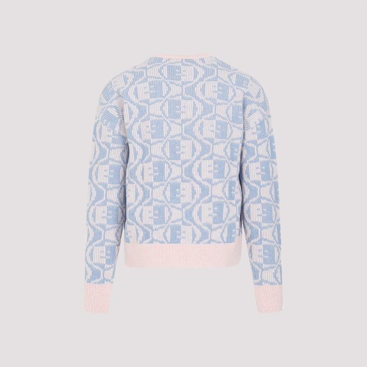 Shop Acne Studios Faded Pink Wool Pullover In Multicolor