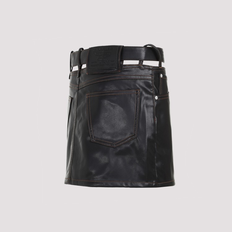 Shop Y/project Belt Black Polyester Mini Skirt
