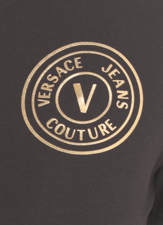 Shop Versace Jeans Couture Logoed T-shirt In Black