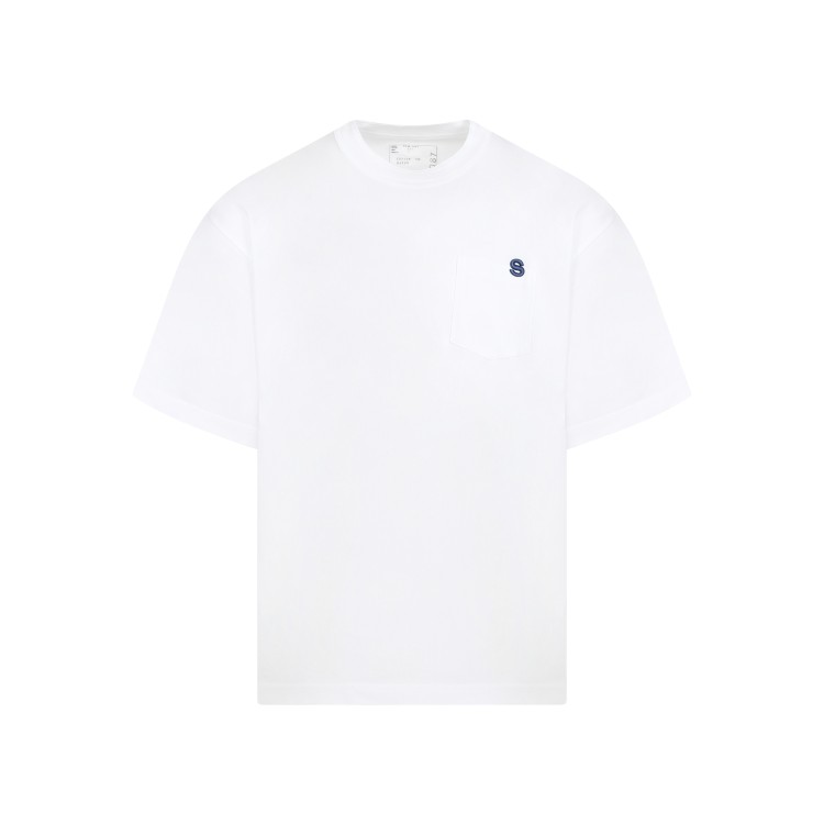 Shop Sacai White Cotton T-shirt