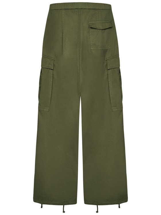 Shop Bluemarble Khaki Green Cotton Cargo Trousers