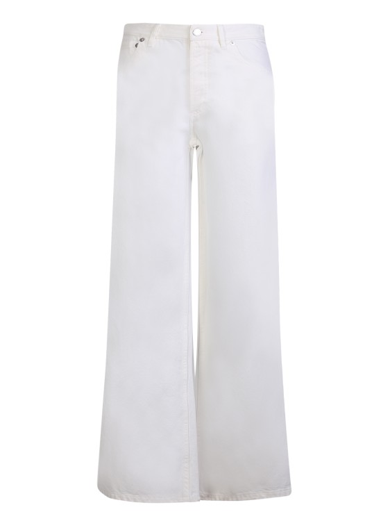 Shop Apc Elizabeth Jeans Straight-leg Denim In White