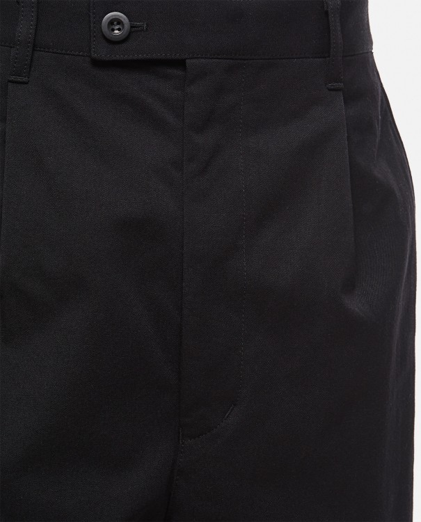 Shop Junya Watanabe Loose Fit Pinces Trousers In Black