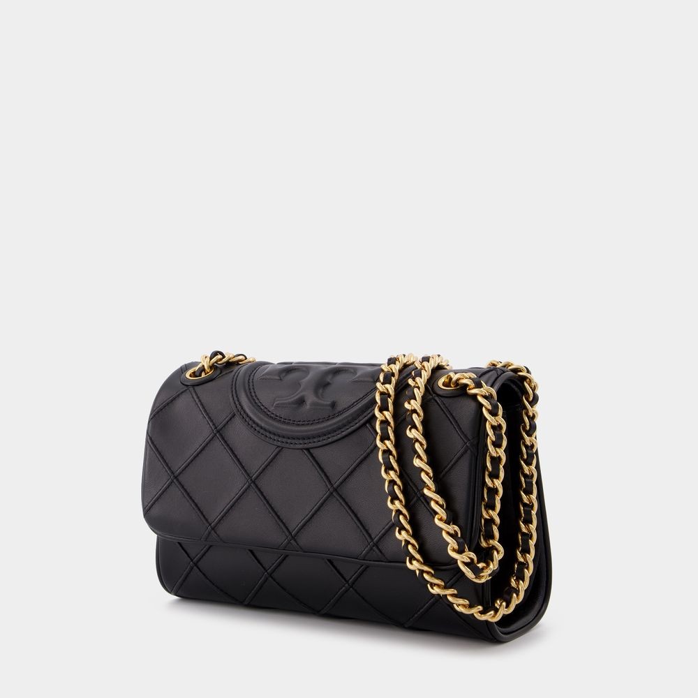 Tory Burch Fleming Soft Convertible Shoulder Bag In Black