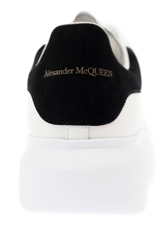 Shop Alexander Mcqueen Woman's Oversize White Leather Sandals