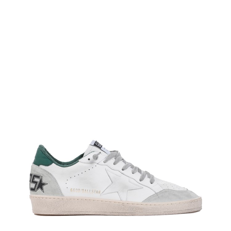 Golden Goose Off-white Calf Leather Sneakers With Signature Star Patch In White