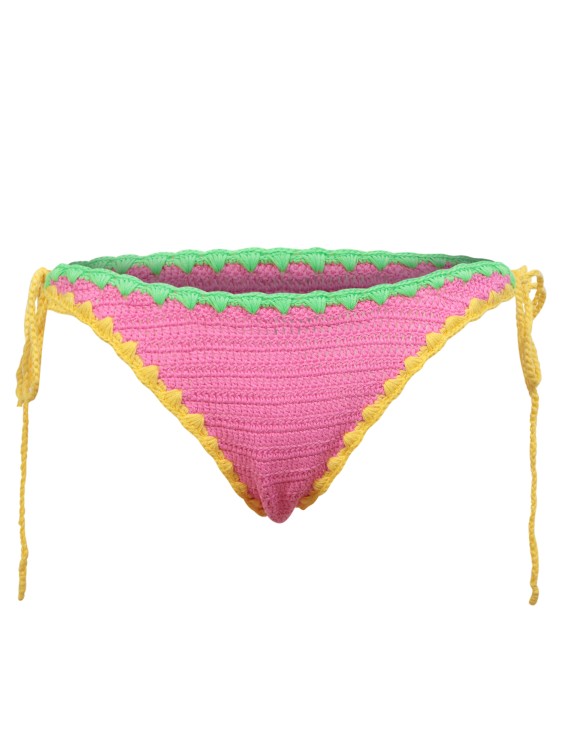 Mc2 Saint Barth Pink Crochet Bikini Bottom By