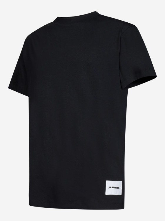 Shop Jil Sander Black Organic Cotton Three-pack T-shirt Set