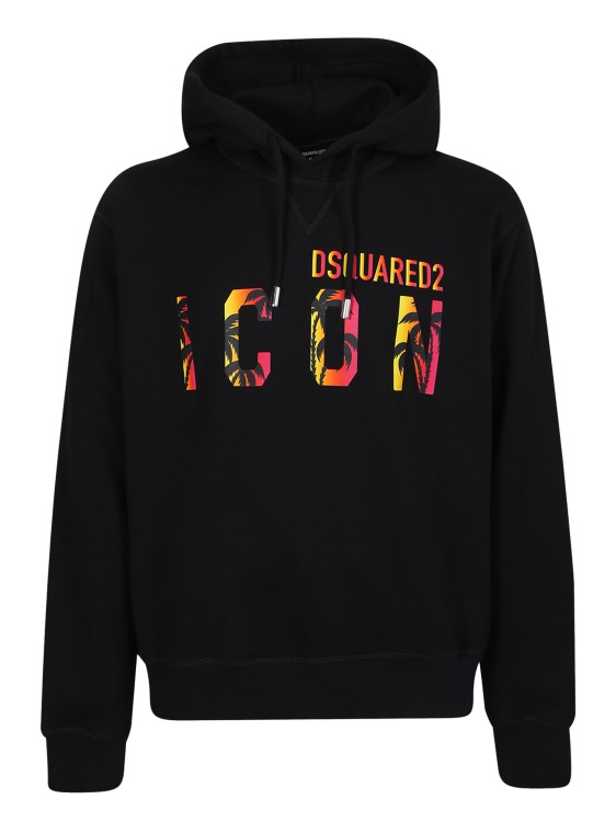 Shop Dsquared2 Black Icon Sunset Hoodie In Neutrals