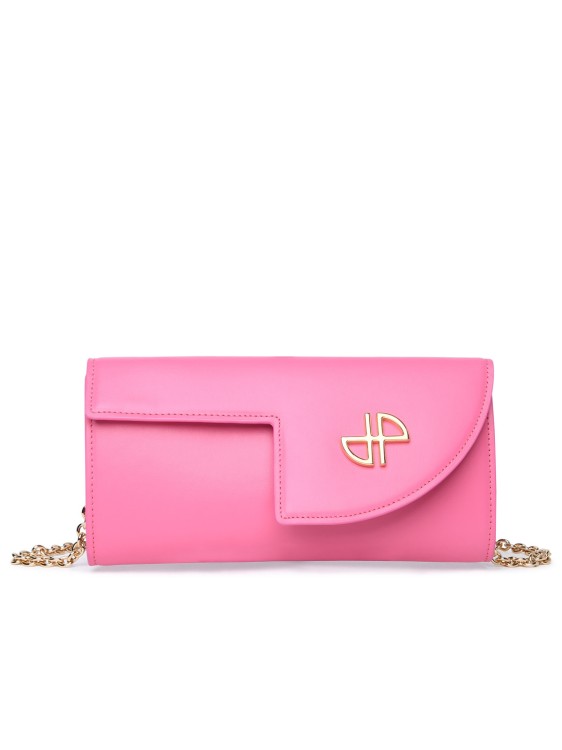 Shop Patou Jp' Pink Leather Crossbody Bag