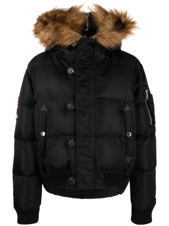 Dsquared2 Puffer Jacket In Black