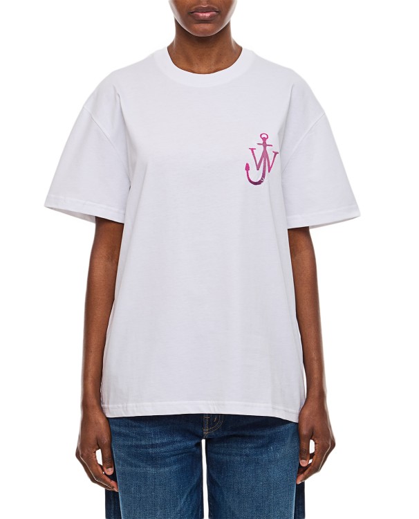 Jw Anderson Naturally Sweet Anchor T-shirt In White