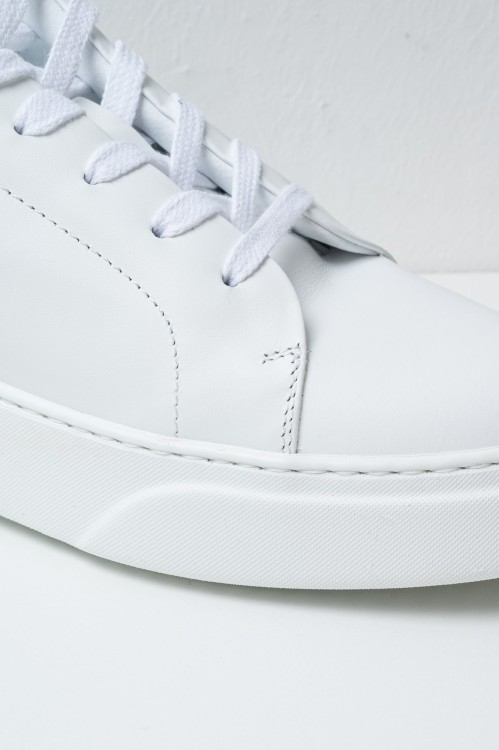 Shop Pantofola D'oro White Foro Italico Leather Sneakers