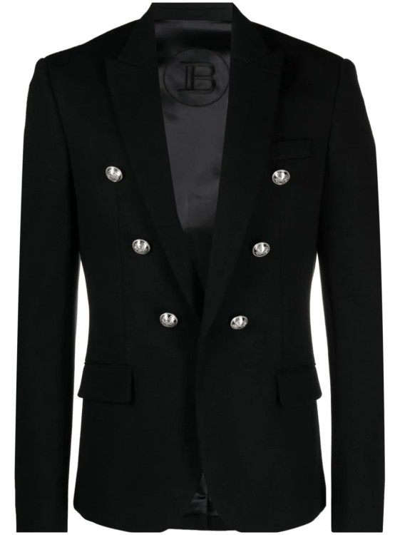 Balmain Black Open-front Jacket