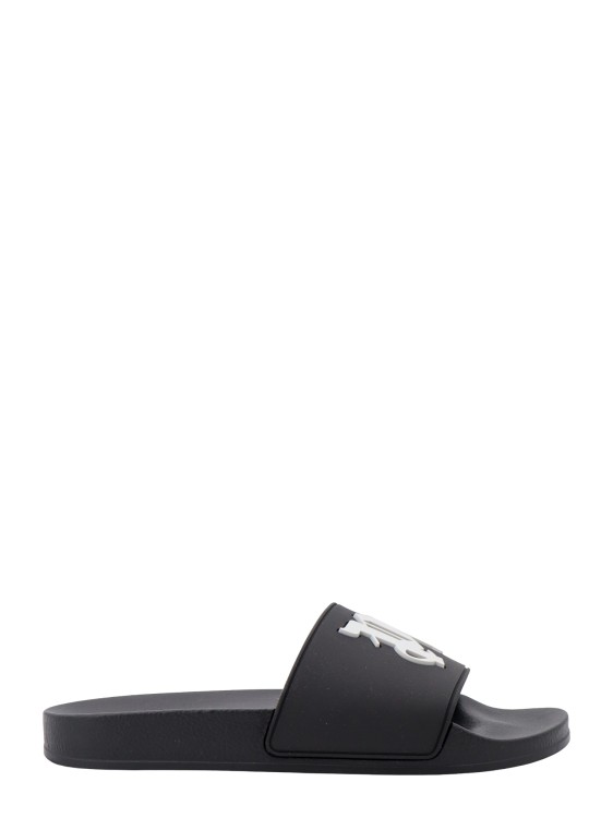 Palm Angels Rubber Sandals In Black