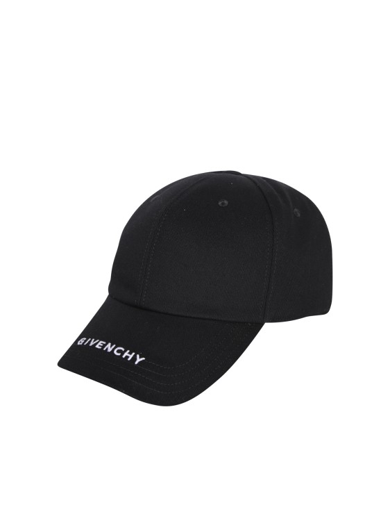 Shop Givenchy Embroidered Logo Baseball Cap In Black
