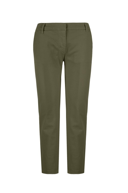 Shop Bomboogie Chino Style Trousers In Green