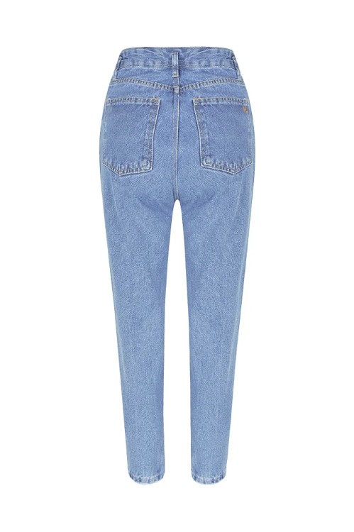 Shop Hi Lo Wear Pants Chelsea Light Jeans In Blue