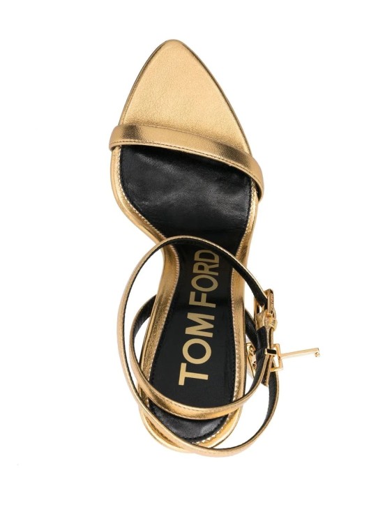 Shop Tom Ford Golden Padlock Sandals