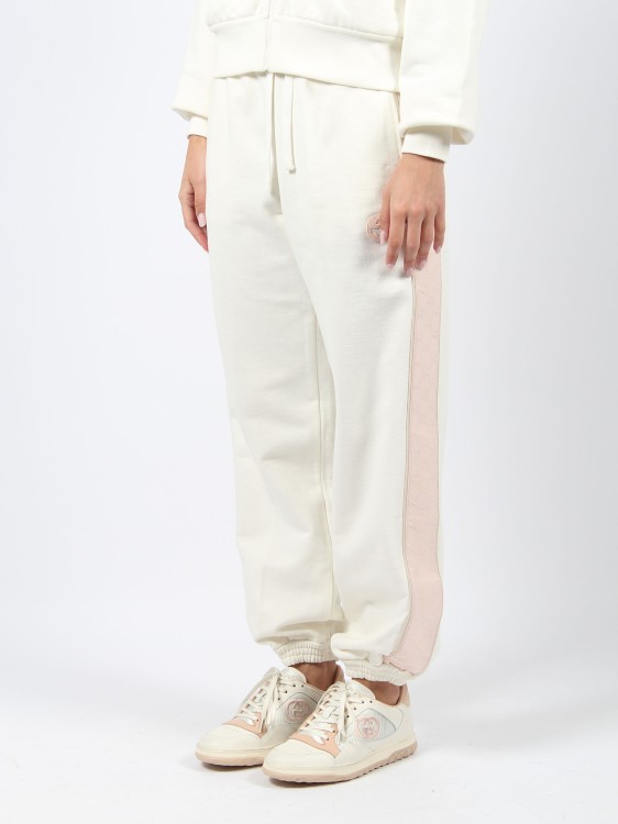 Shop Gucci Cotton Jersey Trackpant In White
