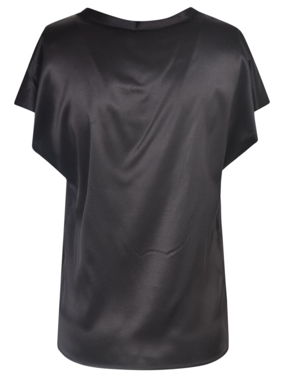 Shop Pinko Farida Short-sleeve Top In Black