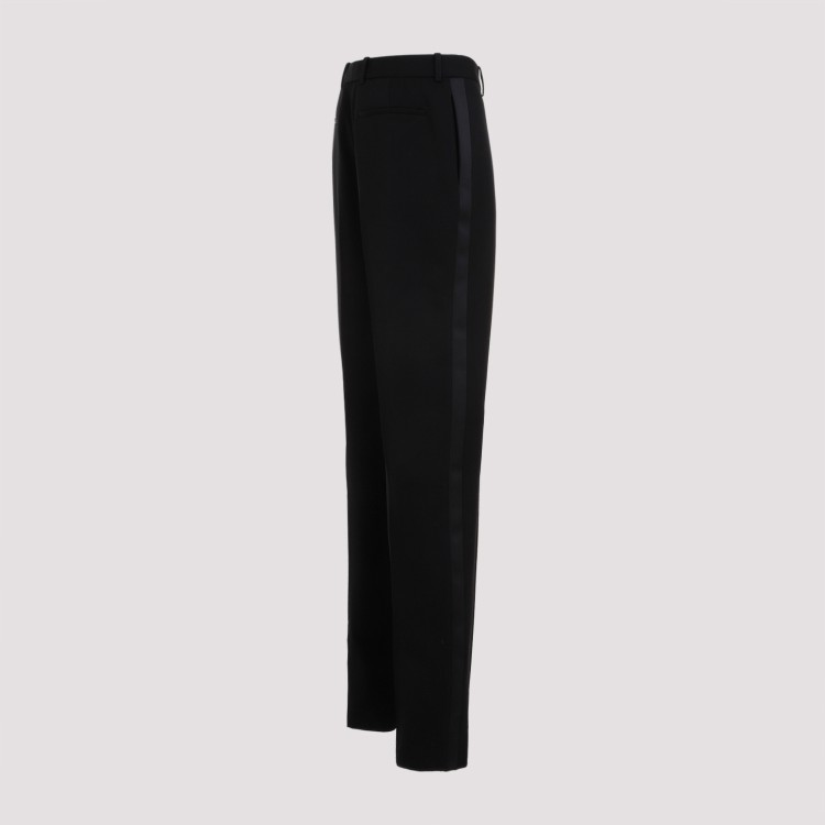 Saint Laurent Classic Wool Pants In Black