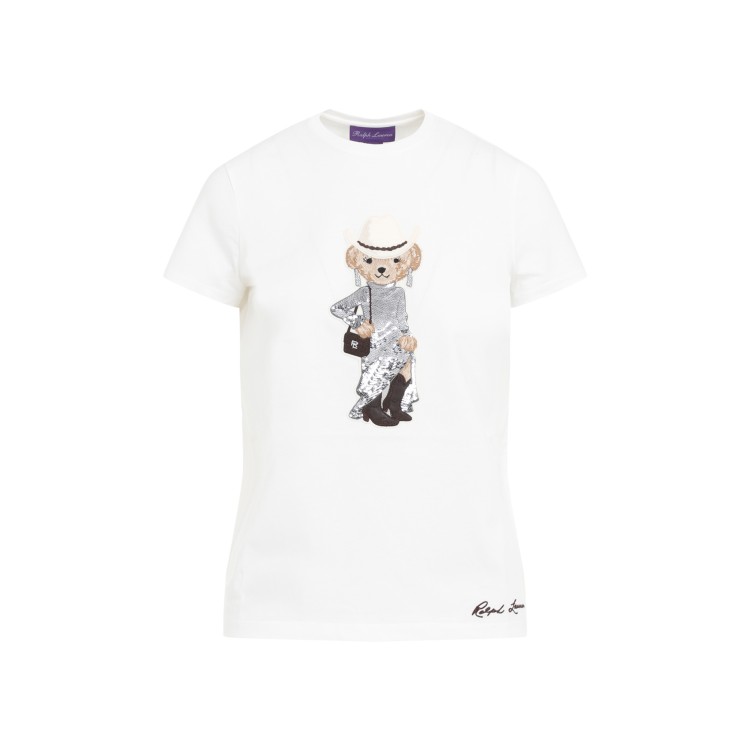Polo Ralph Lauren Western Bear T-shirt In White