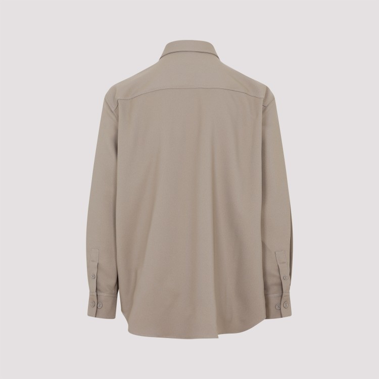 Shop Off-white Beige Military Over Shirt In Neutrals