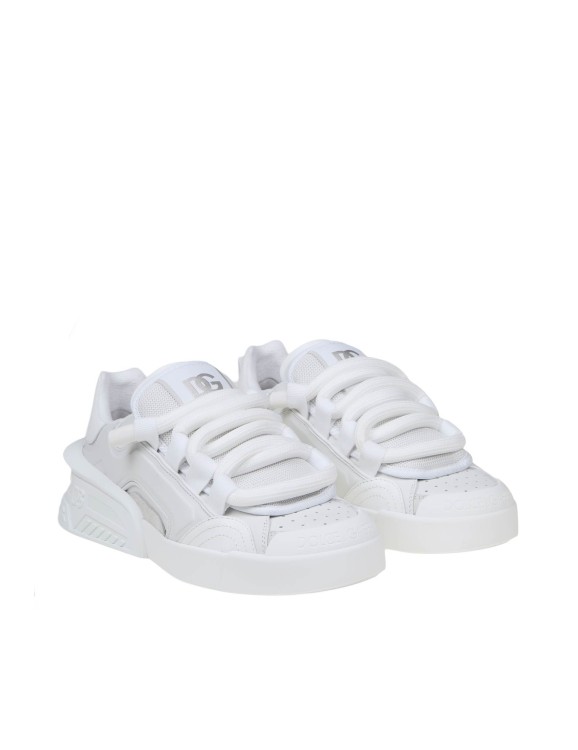 Shop Dolce & Gabbana White Portofino Space Sneakers