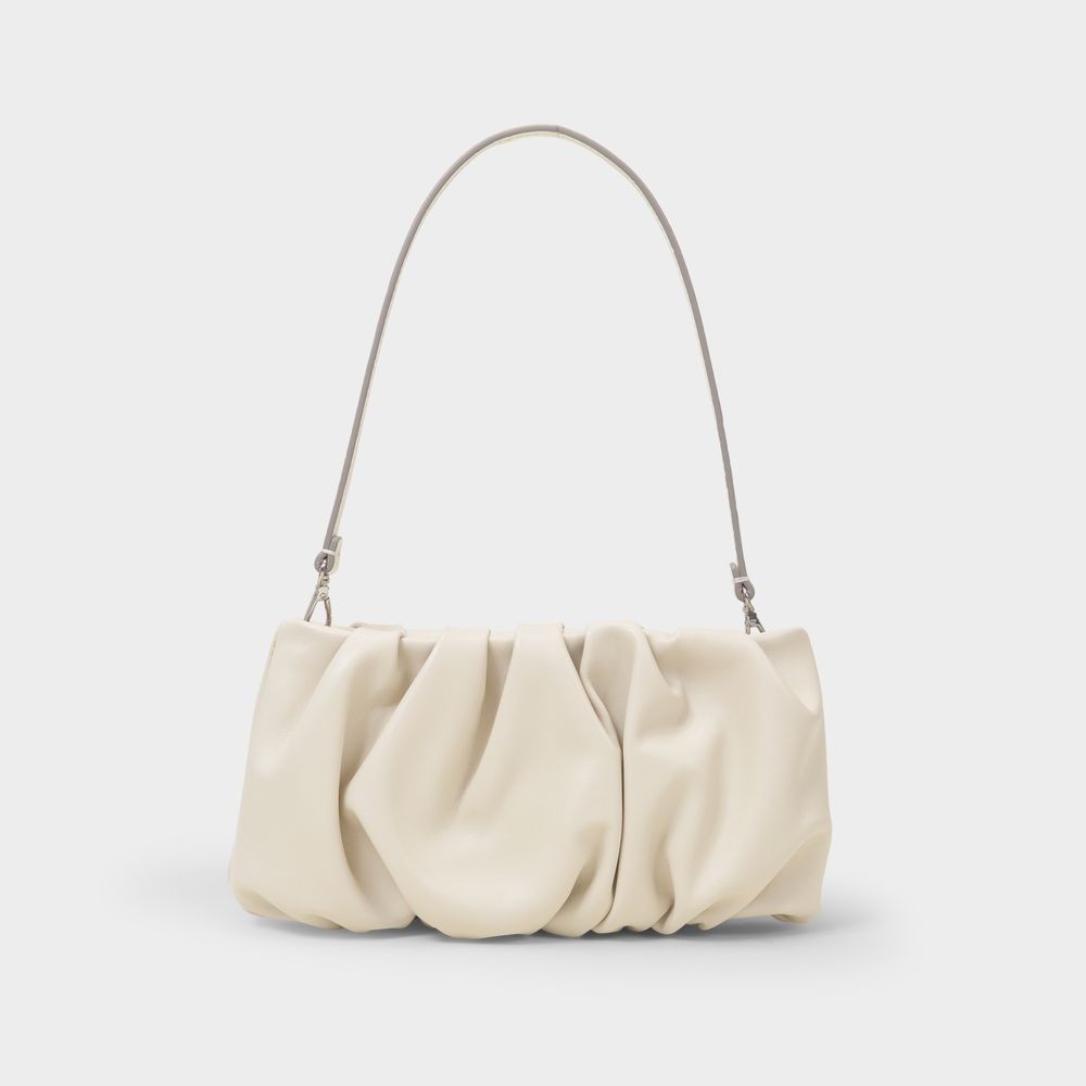 Staud Bean Convertible Hobo Bag - Cream - Leather In Neutrals