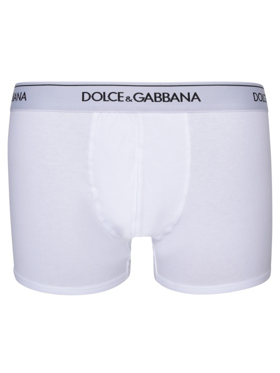 Shop Dolce & Gabbana Bi-pack Boxer In White
