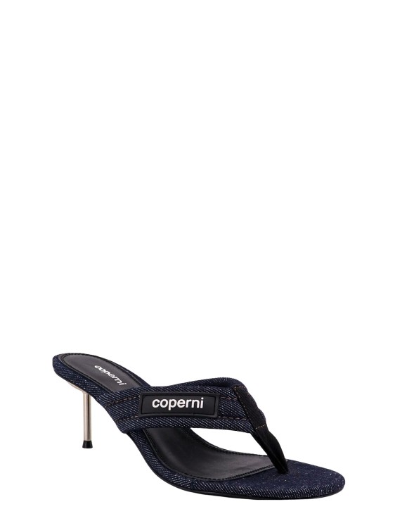 Shop Coperni Black Denim Sandals