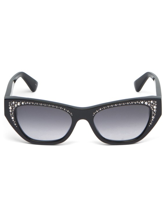 Alexander Mcqueen Jeweled Black Sunglasses