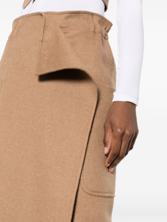 Shop Max Mara Straight Skirt In Brown