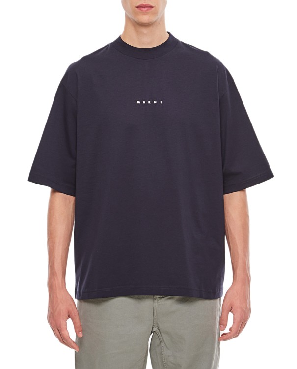 Marni T-shirts And Polos Blue In Black