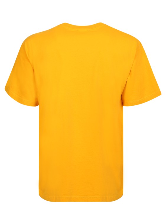 Shop Aries Slogan Print Orange T-shirt