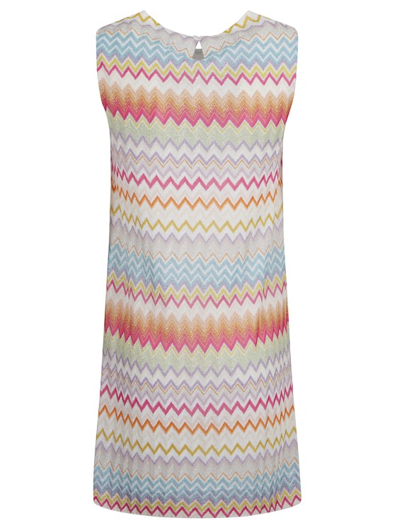 Shop Missoni Sleeveless Zigzag Dress In Multicolor