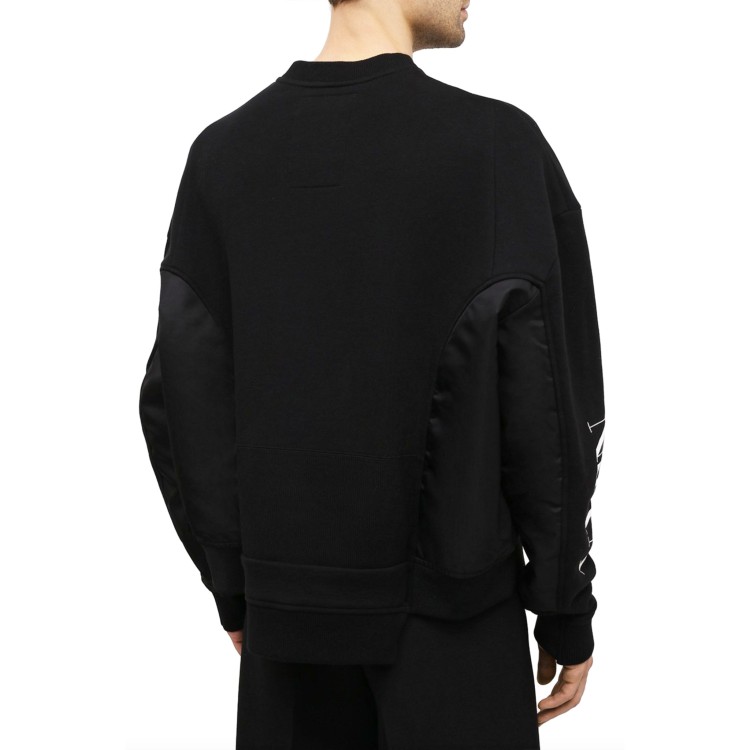 Shop Valentino Vltn Embossed Sweatshirt In Black