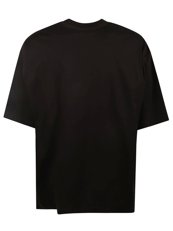 Lanvin Black Logo Embroidered T-shirt