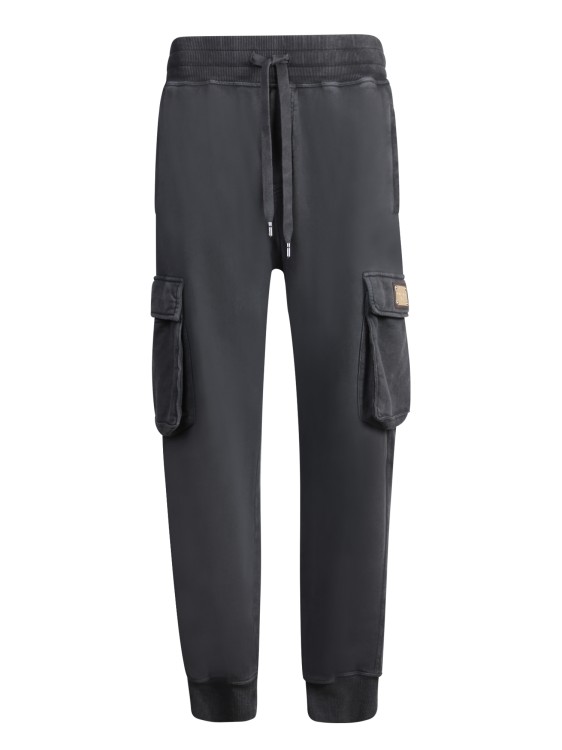 Dolce & Gabbana Cargo Jogger Trousers In Grey