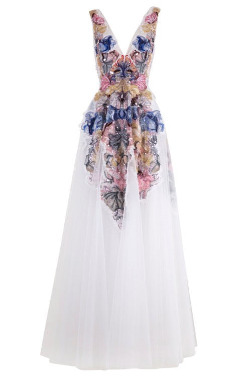 Saiid Kobeisy Off-white Sleeveless Dress