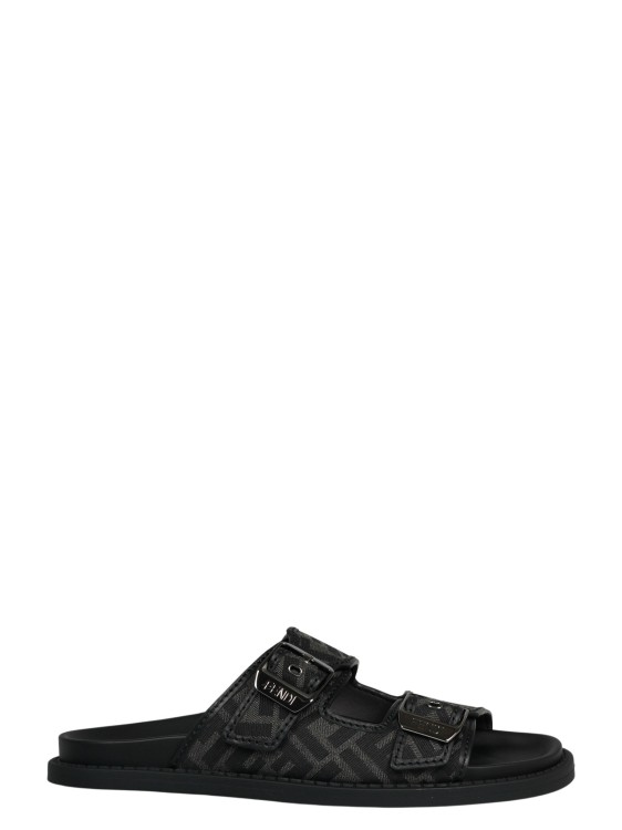 Shop Fendi Feel Sandals In Black